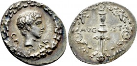 AUGUSTUS (27 BC-14 AD). Denarius. Uncertain eastern mint (in Pannonia?).