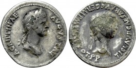 CLAUDIUS with AGRIPPINA II (41-54). Fourrée Denarius. Rome.