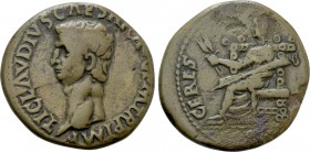 CLAUDIUS (41-54). Dupondius. Rome.