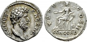 AELIUS (Caesar, 136-138). Denarius. Rome.