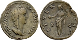 DIVA FAUSTINA I (Died 140/1). As. Rome. Struck under Antoninus Pius.