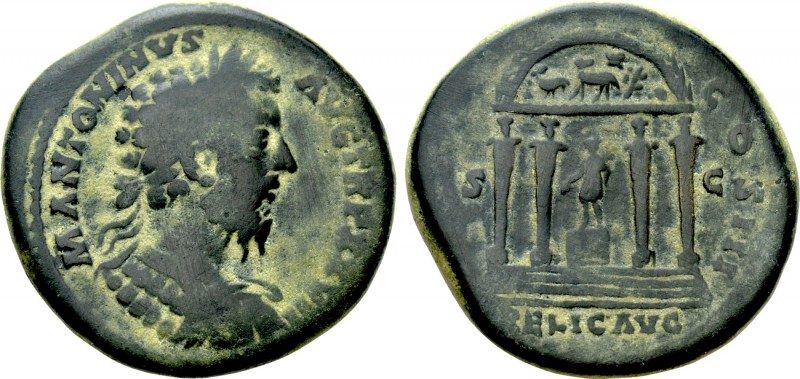 MARCUS AURELIUS (161-180). Sestertius. Rome. 

Obv: M ANTONINVS AVG TR P XXVII...