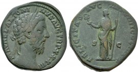 MARCUS AURELIUS (161-180). Sestertius. Rome.