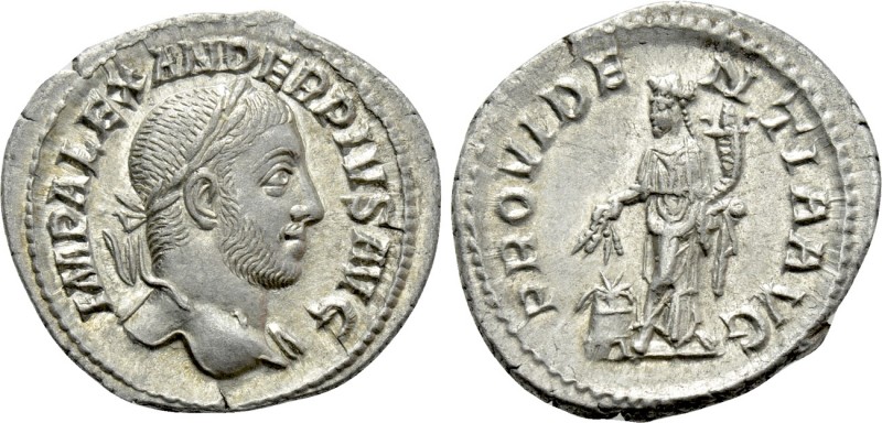 SEVERUS ALEXANDER (222-235). Denarius. Rome. 

Obv: IMP ALEXANDER PIVS AVG. 
...