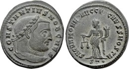 CONSTANTIUS I (Caesar, 293-305). Follis. Ticinum.