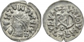 GEPIDS. In the name of Justinian I (527-565). Quarter Siliqua.