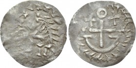 GEPIDS. Cunimund (?-567). 1/4 Siliqua. Sirmium. In the name of Byzantine emperor  Justinian (?).