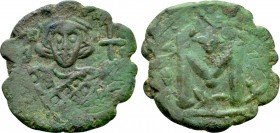 JUSTINIAN II (Second reign, 705-711). Follis. Constantinople