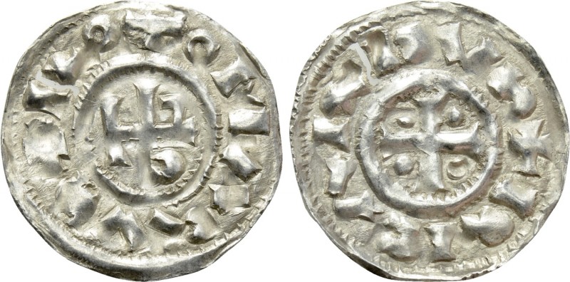 FRANCE. Normandie. Richard I (943-996). Denier. Rotomagus (Rouen). 

Obv: RICA...