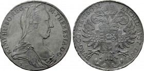 HOLY ROMAN EMPIRE. Maria Theresia (1740-1780). Reichstaler (1780-SF). Günzburg.