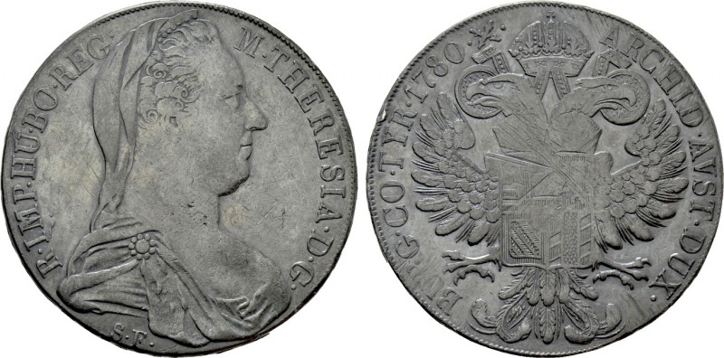 HOLY ROMAN EMPIRE. Maria Theresia (1740-1780). Reichstaler (1780-SF). Günzburg. ...