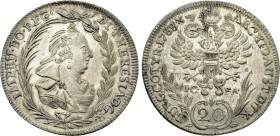 HOLY ROMAN EMPIRE. Maria Theresia (1740-1780). 20 Kreuzer (1788 IC-FA). Vienna restrike of Vienna mint.