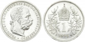 HUNGARY. Franz Joseph I (1848-1916). 1 Krone (1895). Vienna.