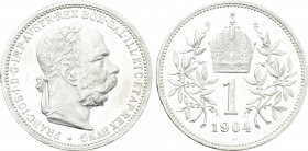 HUNGARY. Franz Joseph I (1848-1916). 1 Krone (1904). Vienna.