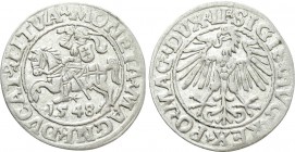 LITHUANIA. Sigismund August of Poland (1544-1572). Half Grosh.