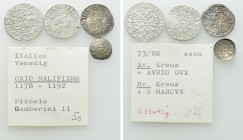 4 Medieval and Modern Coins; Venice, Austria etc.