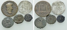 5 Roman and Medieval Coins; Nero etc.