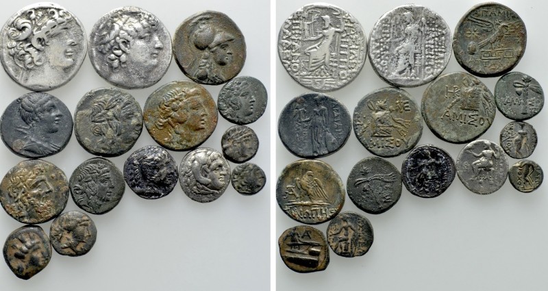 15 Greek Coins. 

Obv: .
Rev: .

. 

Condition: See picture.

Weight: g...