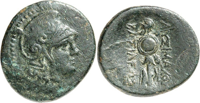 THRAKIEN. 
KÖNIGREICH. 
Lysimachos 323-281 v. Chr. AE-Tetrachalkon 24/22mm 7,1...