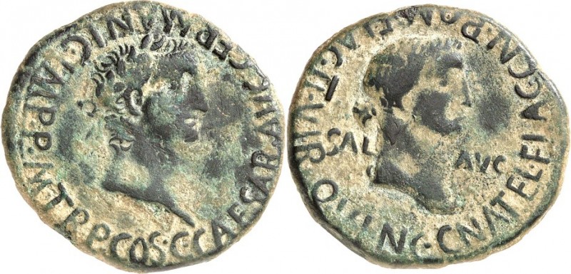 SPANIEN. 
CARTHAGO NOVA. 
Augustus (27 v.Chr.-14 n.Chr.). AE-As 27/26mm 9,21g ...