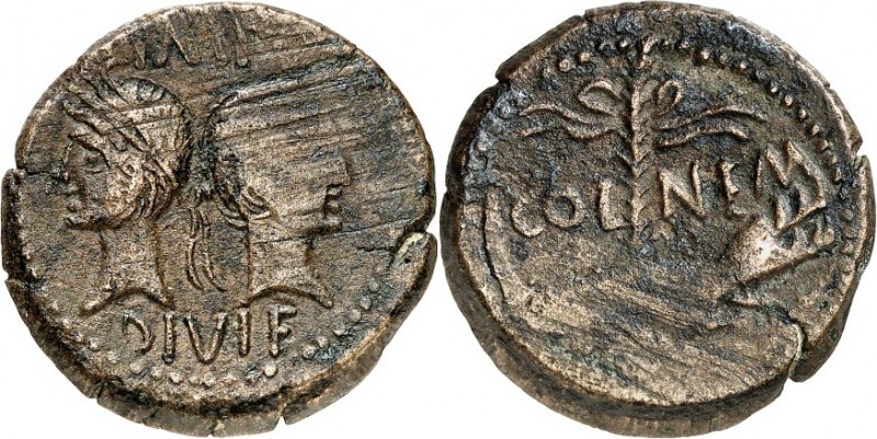 GALLIEN. 
NEMAUSUS. 
Augustus und Agrippa. AE-As 27mm (seit 27 v.Chr.) 15,1g, ...