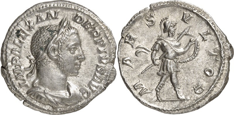 RÖMISCHES KAISERREICH. 
SEVERUS ALEXANDER 222-235. Denar (232/235) 2,89g. Palud...