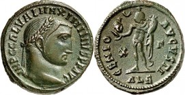 RÖMISCHES KAISERREICH. 
MAXIMINUS II. Daia, Augustus 310-313. AE-Follis 21mm (312/313) 5,12g, Alexandria, 3.&nbsp;Off. Kopf m. Lkr. n.r. IMP&nbsp;C G...