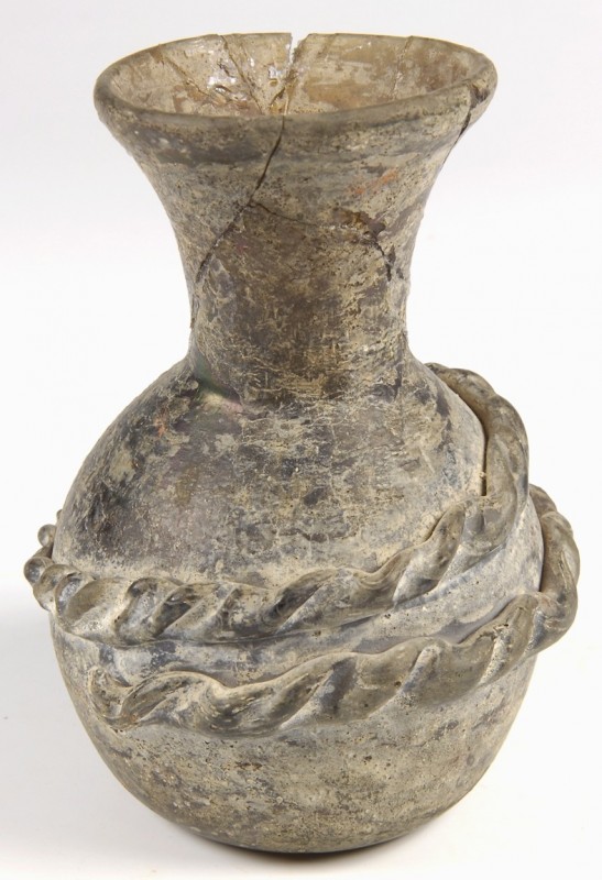 OBJEKTE AUS GLAS UND STEIN. 
GLASFLASCHEN / VASEN. 
Glasvasen, römisch. Glasfl...