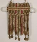 OZEANIEN. 
NEUGUINEA. Gürtel "Siripiya" Papua Neuguinea östliches Hochland. Pectoral, Kanten mit Nassa-Schneckenschalen verziert, seitlich 2 Ovula Sc...
