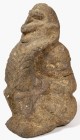 AFRIKANA. 
SIERRA LEONE. 
MENDE. Hockende Figur, Steinskulptur, H.20cm. . 

krustige braune Patina