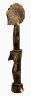AFRIKANA. 
BURKINA FASO. 
MOSSI. Biga-Puppe, abstrahierte konische Figur mit 2 Spitzbrüsten, langem Hals, scheibenförmigem Kopf mit Strichgesicht, R...