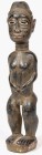 AFRIKANA. 
NIGERIA. 
YORUBA. Kleine männliche Figur, in 6 Wellen geformte Frisur, über ovalem Kof mit ovalen Augen, breite Nase und parallele Lippen...