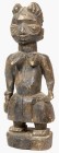 AFRIKANA. 
NIGERIA. 
YORUBA. Weibliche Ahnenfigur, 2-geteilte Frisur, runder Kopf, vorgewölbte Augen, kleine Ohren, spitze Brüste und geschnitzter R...