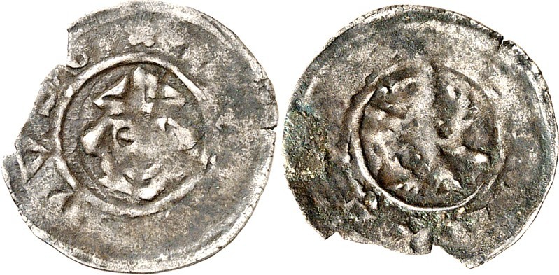 Bamberg-Bistum. 
Leopold III. 1353-1363. Pfennig auf Würzburger Schlag o.J. 0,4...