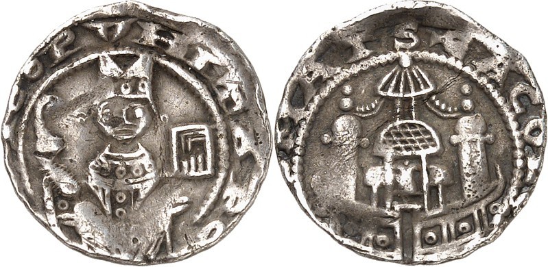 Köln-Erzbistum. 
Philipp von Heinsberg 1167-1191. Denar (3.&nbsp;Typ). 1,33g, S...