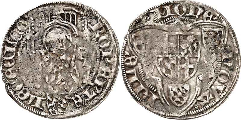 Köln-Erzbistum. 
Ruprecht, Pfalzgraf bei Rhein 1463-1480. Weißpfennig o.J. (146...