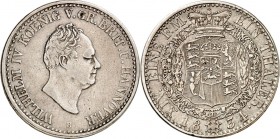 Hannover, Kgr.. 
Wilhelm IV. 1830-1837. Taler 1834. AKS&nbsp; 62, J.&nbsp; 49, Th.&nbsp; 152. . 

ss