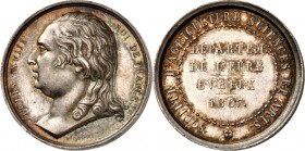 EUROPA. 
FRANKREICH. 
Louis XVIII. 1814-1824. Jeton o.J. (nach 1814) (v. Gayrard) d. Ges. für Ackerbau, Wissenschaft und Künste d. D\'e9partements E...