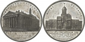 EUROPA. 
GROSSBRITANNIEN - STÄDTE. 
LONDON (Middlesex). Medaille 1842 (v.&nbsp;T.Halliday, b.&nbsp;Hyam Hyams) a.&nbsp;d. Grundsteinlegung d. Neubau...