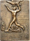 DEUTSCHE STÄDTE. 
Alphabetisch. 
NEUSS. Sportplakette 1929 dem 1. Sieger im Radrennen 150km Mannsch. Ehrengabe der Stadt Neuss, 4. Rheinisch-Westf. ...