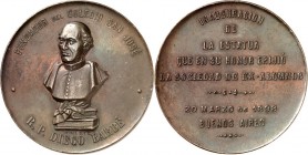 DEUTSCHE STÄDTE. 
UNIVERSITÄTEN u. benannte HOCHSCHULEN (intern.). 
BUENOS-AIRES. Medaille 1898 (v.Orza) auf R.P. Diego Barb\'e9 Gründer derSan Jos\...