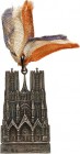 ARCHITEKTUR. 
DOME, MÜNSTER, KIRCHEN, KAPELLEN. 
REIMS. Kathedrale (LOT von 3 Medaillen) o.J. auf d. Zerstörung der Kathedrale im Ersten Weltkrieg: ...