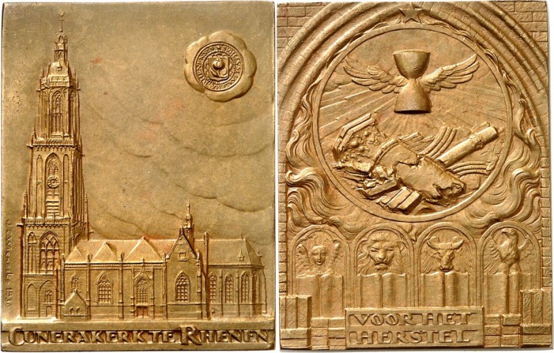 ARCHITEKTUR. 
DOME, MÜNSTER, KIRCHEN, KAPELLEN. 
RHENEN (Niederlande). Cunera-...