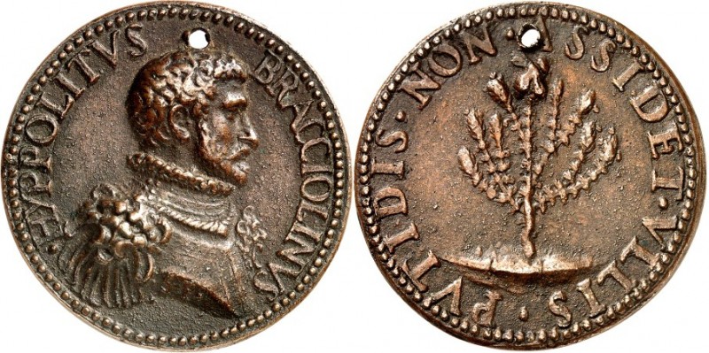 KUNSTMEDAILLEN. 
RENAISSANCE. 
PALLANTE, Simone um 1560. Medaille o.J. auf Ipp...