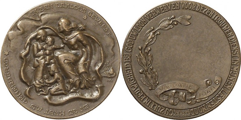 MEDAILLEURE des XIX. bis XXI. Jh.. 
NIEDERLANDE. 
KUTTERINK, M. Medaille 1940 ...