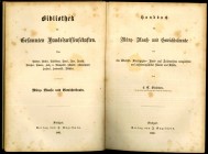 ALLGEMEIN. 
Lexika, Nachschlagewerke. 
BLEIBTREU L.C. Handbuch der Münz- Maaß- und Gewichtskunde und des Wechsel- Staatspapier-. . 

Geprägtes Gan...