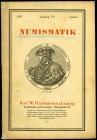 LAGERKATALOGE. 
DEUTSCHE FIRMEN. 
HIERSEMANN, Leipzig. Numismatik Kat. 571 Jan.1927, Kat.605 1930. . 

2 Broschuren