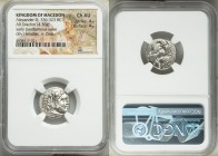 MACEDONIAN KINGDOM. Alexander III the Great (336-323 BC). AR drachm (17mm, 4.30 gm, 5h). NGC Choice AU 4/5 - 4/5. Early posthumous issue of Lampsacus,...