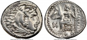 MACEDONIAN KINGDOM. Alexander III the Great (336-323 BC). AR drachm (16mm, 12h). NGC VF. Late lifetime-early posthumous issue of 'Teos', ca. 323-319 B...