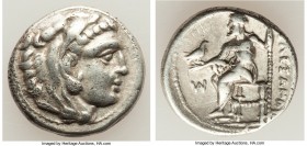 MACEDONIAN KINGDOM. Alexander III the Great (336-323 BC). AR drachm (17mm, 4.22 gm, 3h). Choice VF. Posthumous issue of Lampsacus, ca. 320-305 BC. Hea...